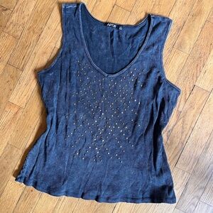 Apt. 9 Charcoal Studded Tank Top